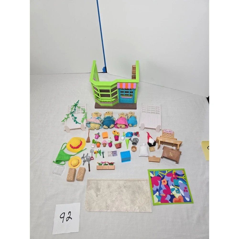 Li'l Woodzeez-Li'l Petals Flower Shop Playset Accessories Critters Sheeps Set